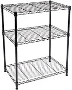 4-Shelf Adjustable, Heavy Duty Storage Shelving Unit Steel Organizer 