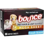 Bounce Pet Hair and Lint Guard Mega Sheets (1.2 lbs)