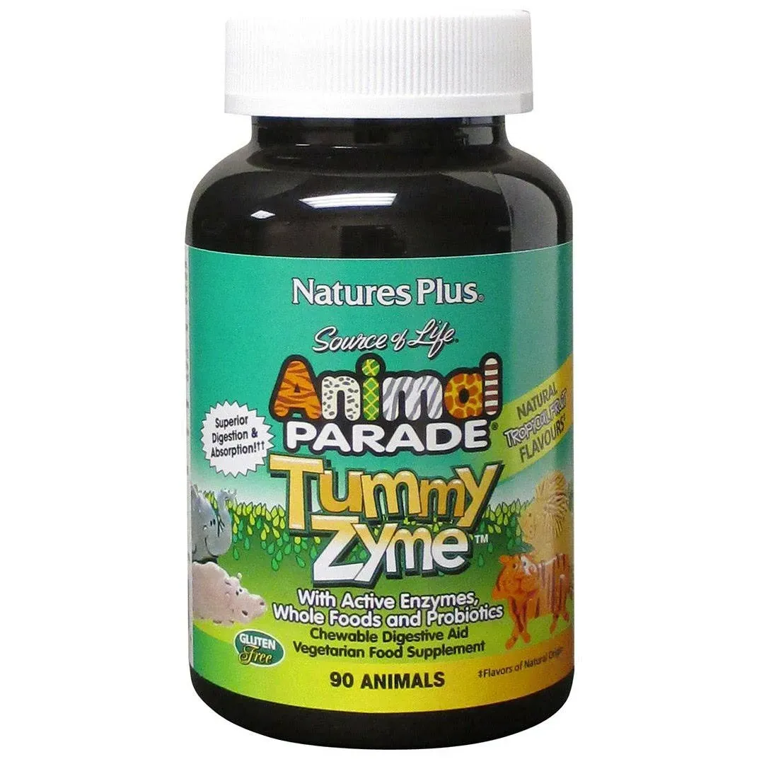 Nature's Plus Animal Parade Tummy Zyme Tropical Fruit Flavour 90s