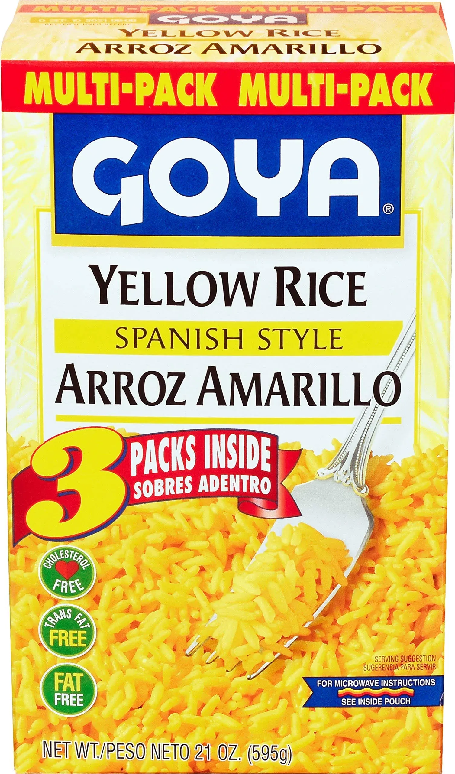 Goya Yellow Rice Mix Multipack, 7 Ounce (Pack of 3)