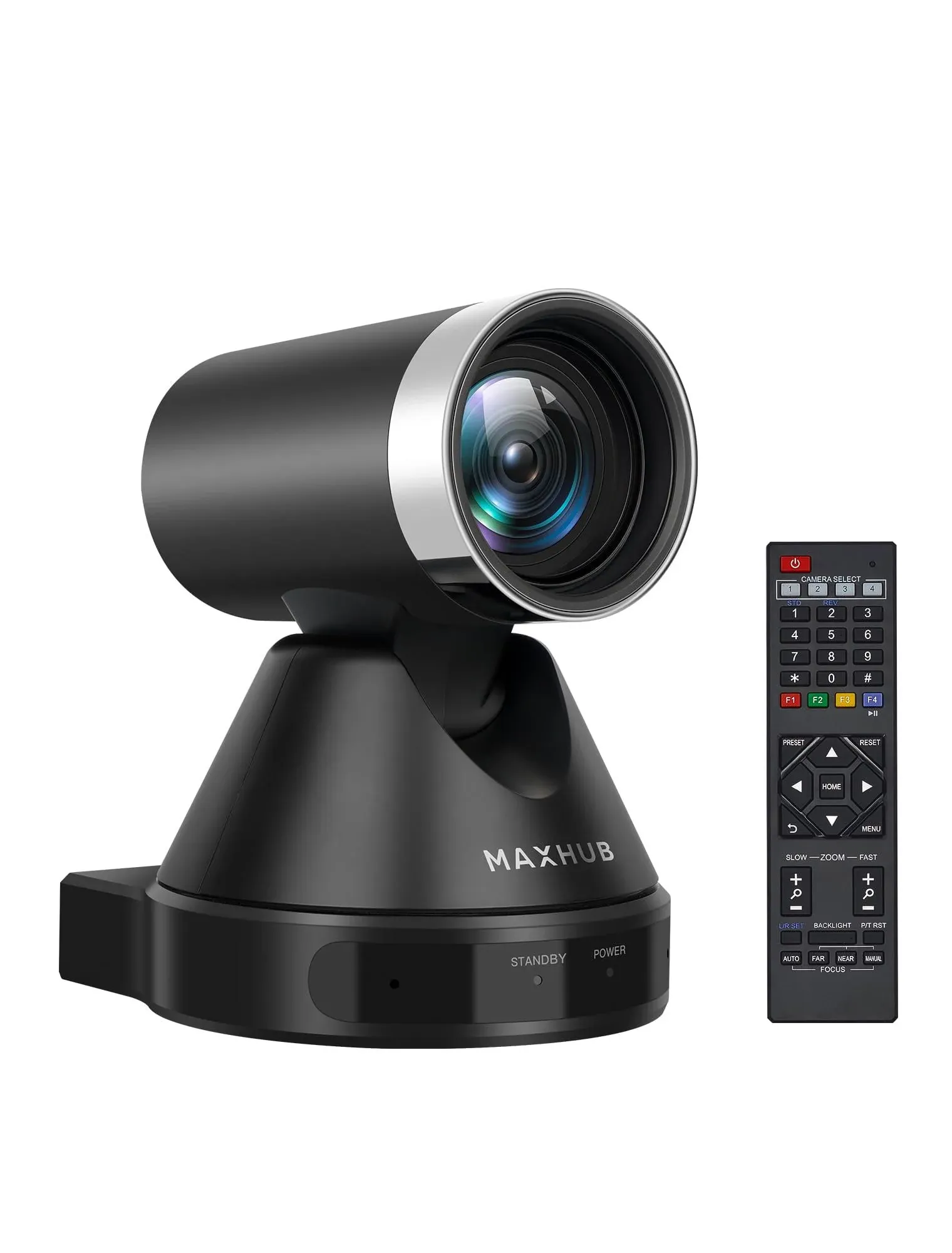 Enther&MAXHUB PTZ Camera,HD 1080p Video Conference Camera System with 12X Optical Zoom,Wide-Angle USB Conference Room Webcam with Remote Control for Streaming, Video Calling, Recording