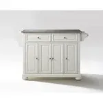 Crosley Furniture Alexandria Stainless Steel Top Kitchen Island