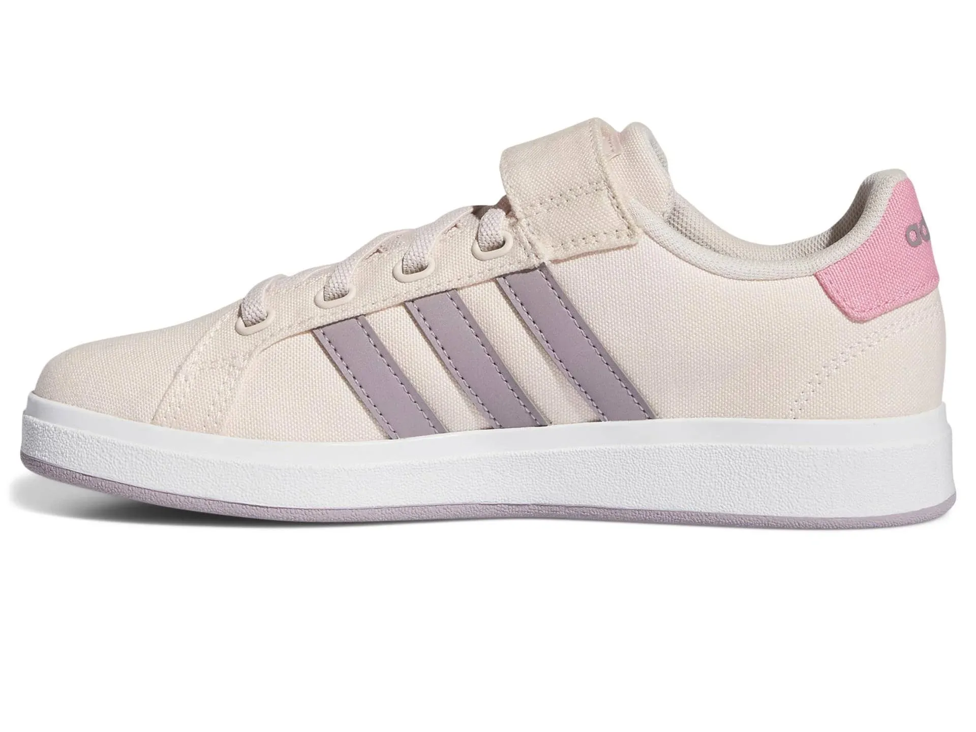 Adidas Kids' Grand Court 2.0 Elastic Lace and Top Strap Shoe