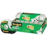 3M Scotch Magic Office Tape with Dispenser, 3/4" x 650" - 6 pack