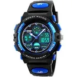 Eyotto Kids Sports Watch Waterproof Boys Multi-Function Analogue Digital Wristwatch LED Alarm Stopwatch