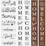 Courdom Large Welcome and Home Sign Stencils Kit