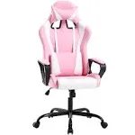 Office Chair Computer Racing Chair PU Desk Task Chair Ergonomic With Lumbar Support for Back Pain