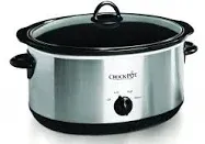 Crock-pot Oval Manual Slow Cooker, 8 quart, Stainless Steel (SCV800-S)