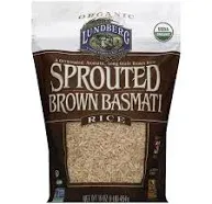 Lundberg Brown Rice, Basmati, Organic, Sprouted - 16 oz