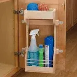 Rev-A-Shelf Door Mount Sink Base Cabinet Storage Organizer, Wood