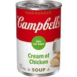 Campbell's Condensed 98% Fat Free Cream of Chicken Soup, 10.5 oz.