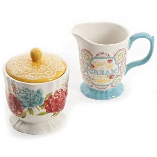 The Pioneer Woman Blossom Jubilee Creamer and Sugar Pot Set