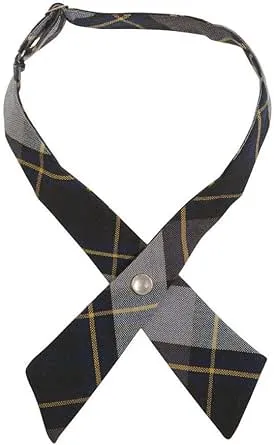 French Toast Girls' Adjustable Plaid Cross Tie