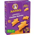 Annie's Baked Snack Crackers, Organic, Cheddar Bunnies - 11.25 oz