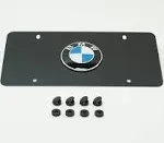 2013-2015 BMW 740Li Marque Plate - Black Stainless Steel 82-12-1-470-313