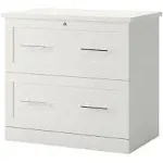 Realspace® 29-7/16""W x 18-1/2""D Lateral 2-Drawer File Cabinet, White