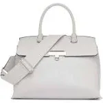 Calvin Klein Becky Turnlock Convertible Satchel - Dove Grey