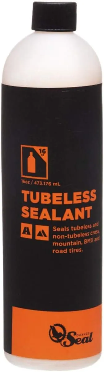 Orange Seal Regular Formula Bicycle Tire Sealant for Road, Mountain Bike, CX, BMX, and Tri Bikes