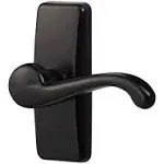 IDEAL SECURITY Painted Black Storm Door Lever Handle Set SKGLWBLUS