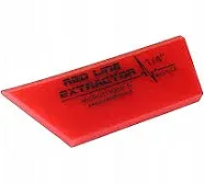 Fusion Tools 5 Inch Red Line Extractor 1/4" Thick Single Beveled Cropped Squeegee Blade