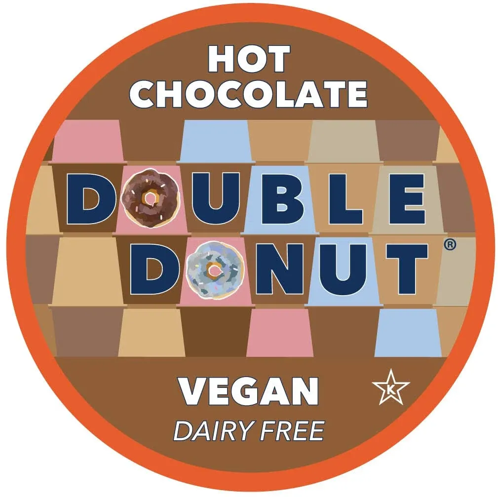 Double Donut Dairy Free Hot Chocolate Pods Lactose Free Vegan Hot Chocolate M...