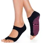 Tucketts Allegro Toeless Non-Slip Grip Socks for Women - Pilates Socks, Yoga Socks, Barre, Dance, and Ballet - Sizes 5-13