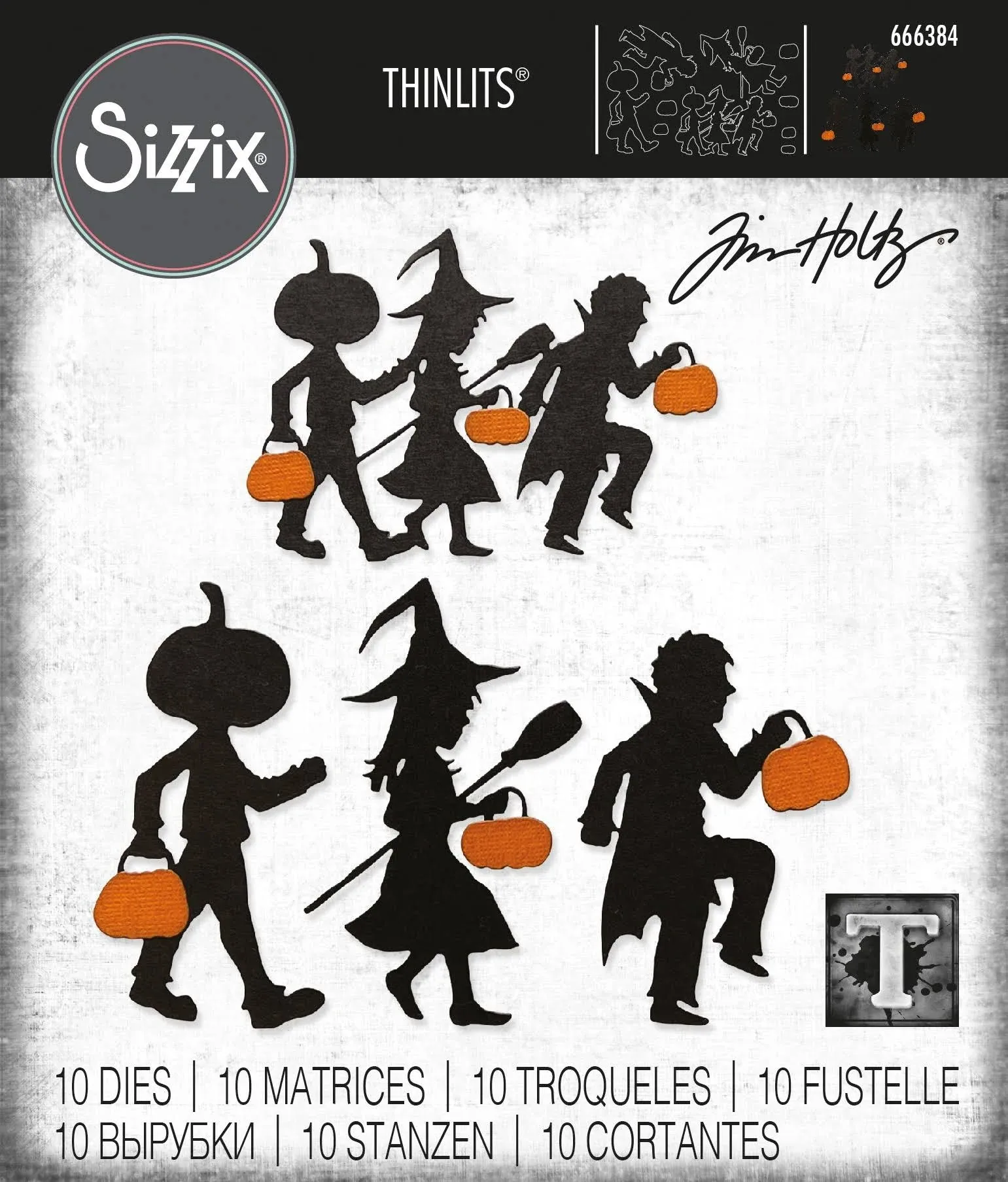 Tim Holtz Thinlits Dies: Halloween Night, by Sizzix (666384)