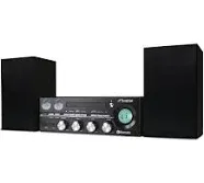 Victor Milwaukee Desktop CD Stereo System,Black