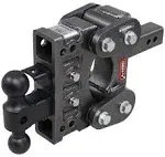 Gen-Y The Boss Torsion-Flex 2in Shank 5in Drop 10K Hitch w/GH-031 Dual-Ball/GH-032 Pintle Lock