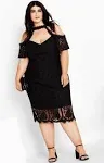 City Chic Women's Plus Size Dress Pippa Lace