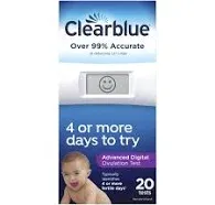 Clearblue Advanced Digital Ovulation Test-Pack of 20 Sticks