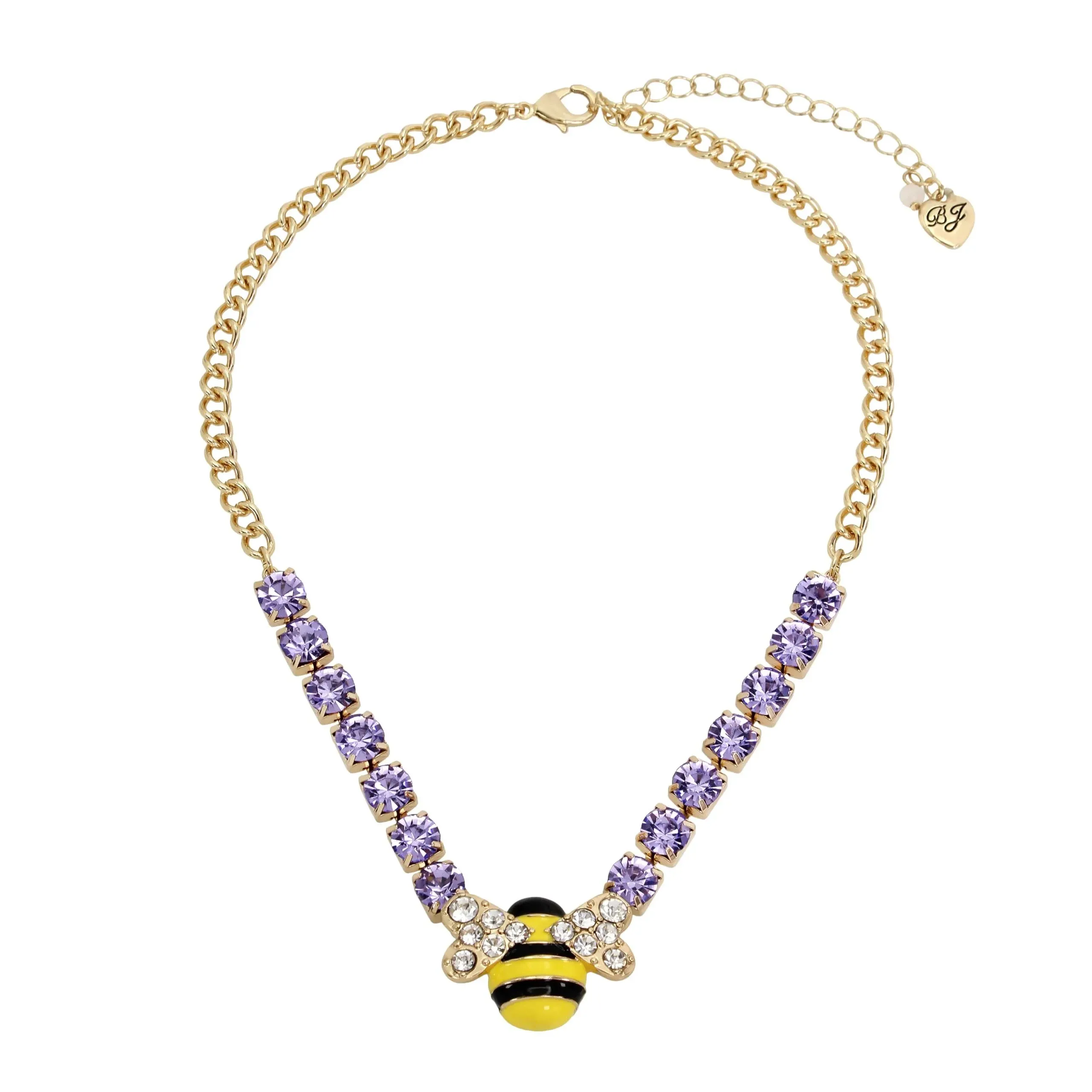 Betsey Johnson Women's Bee Pendant Necklace