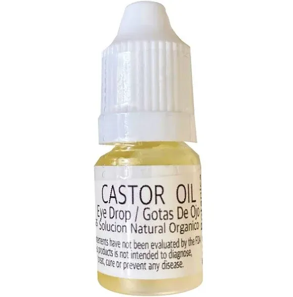 5Pcs Castor Oil Eye Drops Organic Cold Pressed Non GMO Hexane Free Casa Botanica