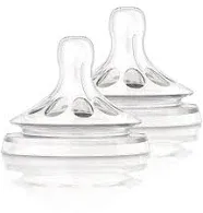 Philips Avent BPA Free Natural Fast Flow Nipples, 2-Pack