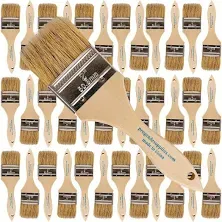 Pro Grade - Chip Paint Brushes - 12 Ea 2 Inch Chip Paint Brush Light Brown