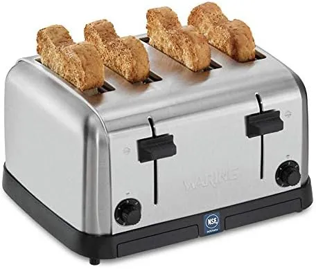 Waring WCT708 Commercial Toaster 4-Slice, 4 Slot, 225 Slices per Hour, 1,800 W Watt