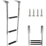 3 Step Stainless Steel Telescoping Boat Ladder Swim Step