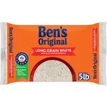 Ben's Original Parboiled Rice, Original, Enriched, Long Grain White - 5 lb