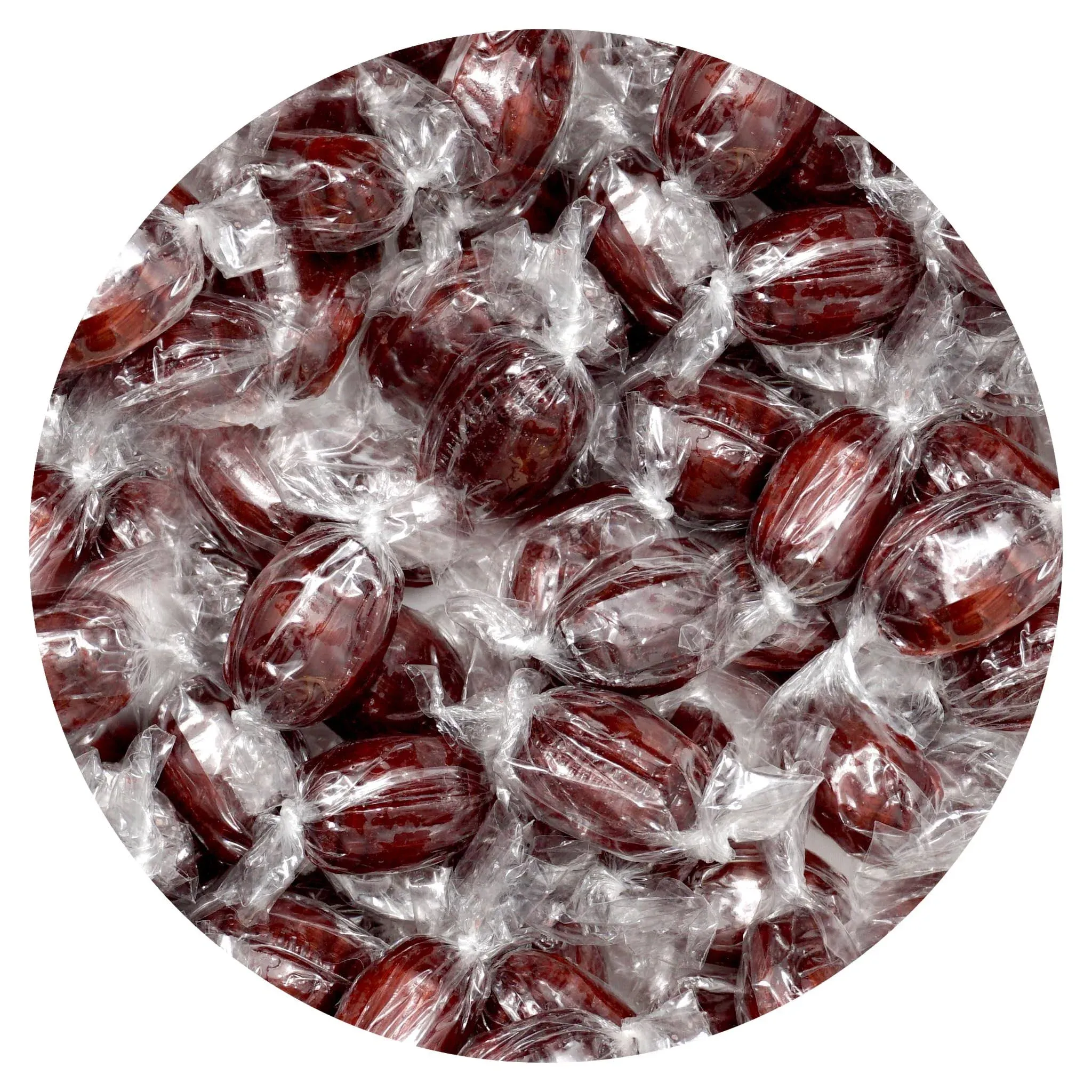 Root Beer Barrels Hard Candy - 2lb Bulk Bag (Approximately 130 Pcs) - Old Fashioned Hard Candy - Individually Wrapped Bulk Candy - The Hampton