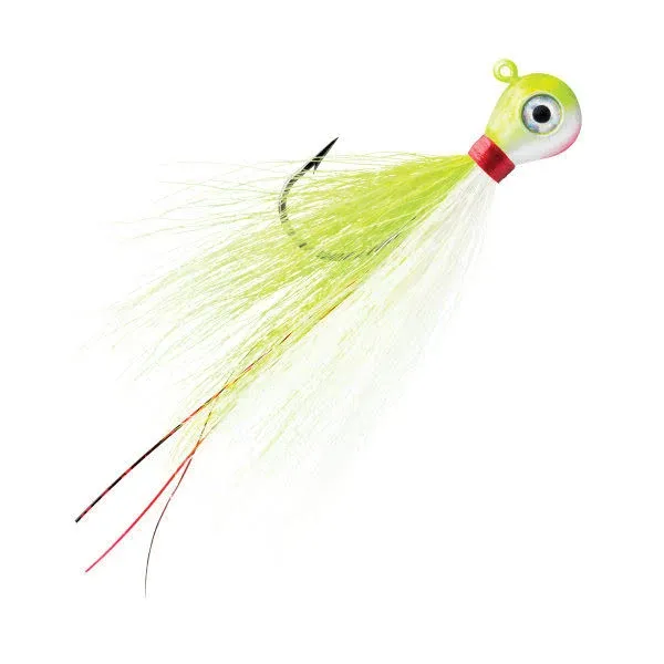 VMC Bucktail Jig Chartreuse White 3/4oz BKJ34-CHW