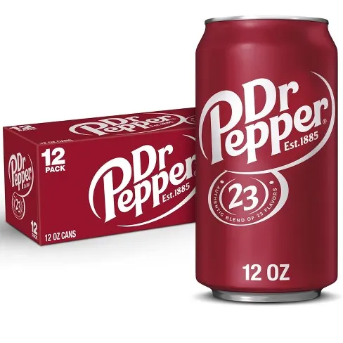 Dr Pepper Soda - 24 pack, 12 fl oz cans