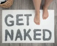 Get Naked Bath Mat White Get Naked Rug Cute Bath Mat Fun Bath Mat