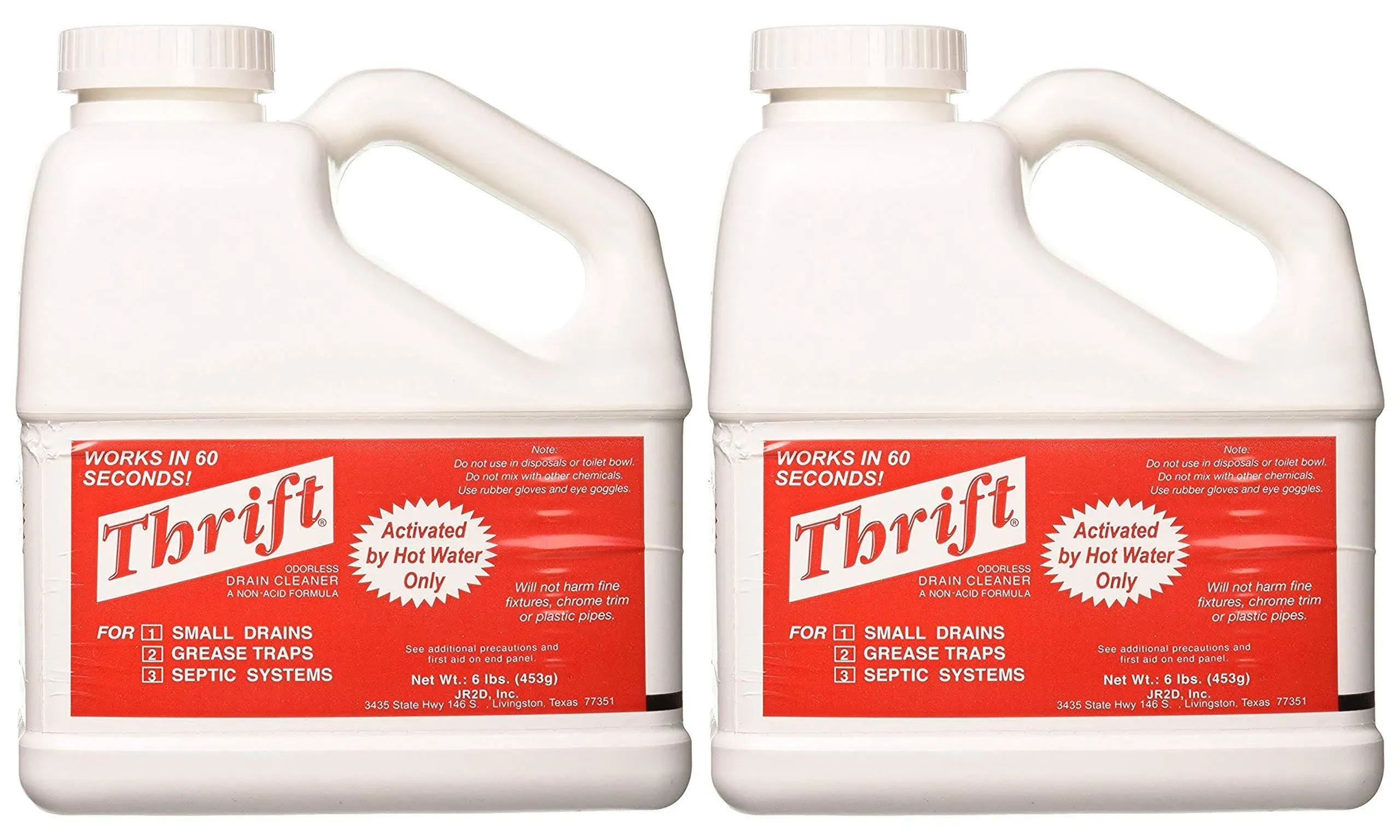 THRIFT FBA_T-600 T-600 Alkaline Based 6 lb. Granular Drain Cleaner, White (Wh...