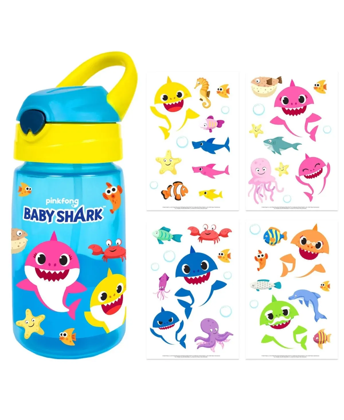 Creative Kids Baby Shark Decorate Your Own Water Bottle BPA Free Age 3+