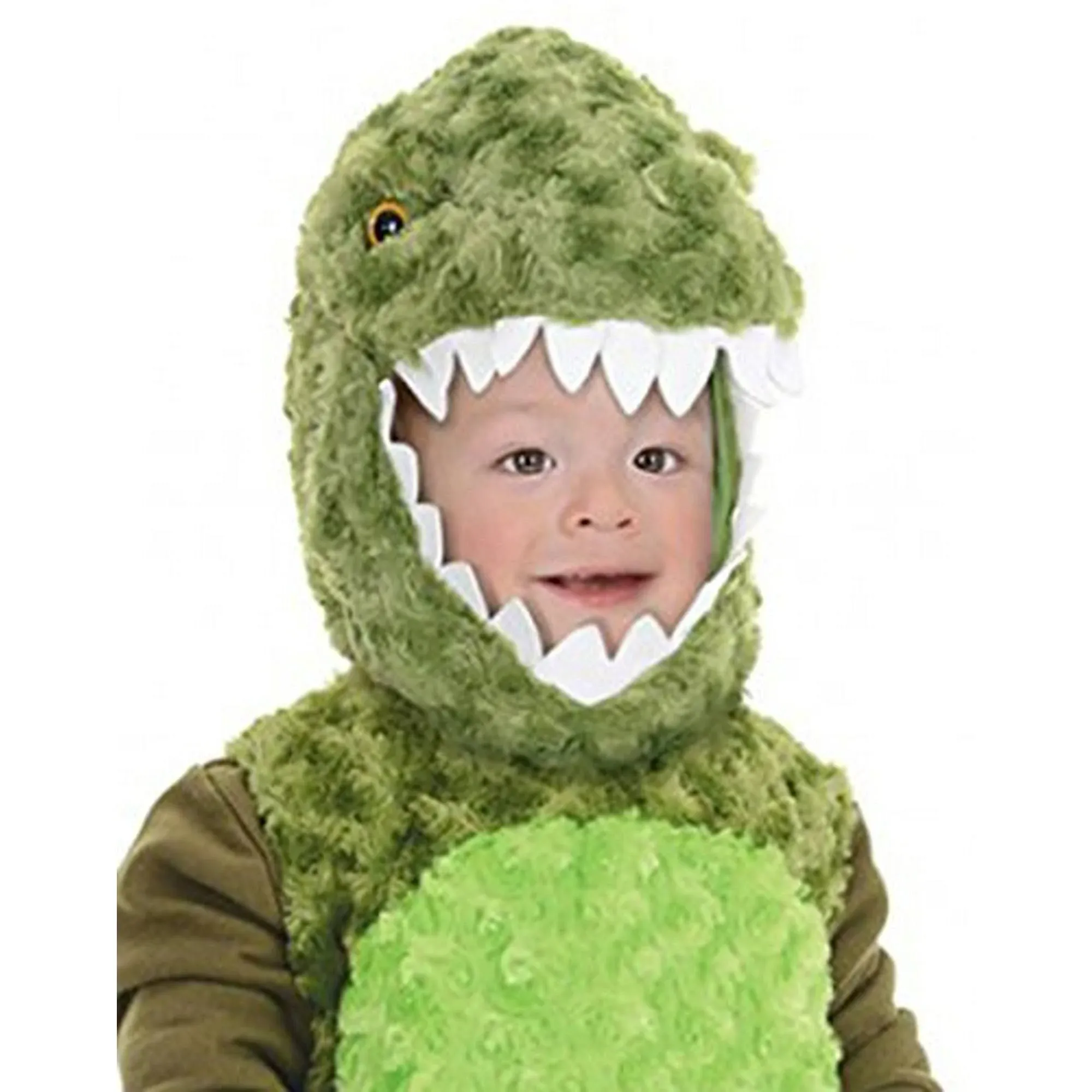 Belly Babies Plush Green T-Rex Costume Toddler 6-12 Months