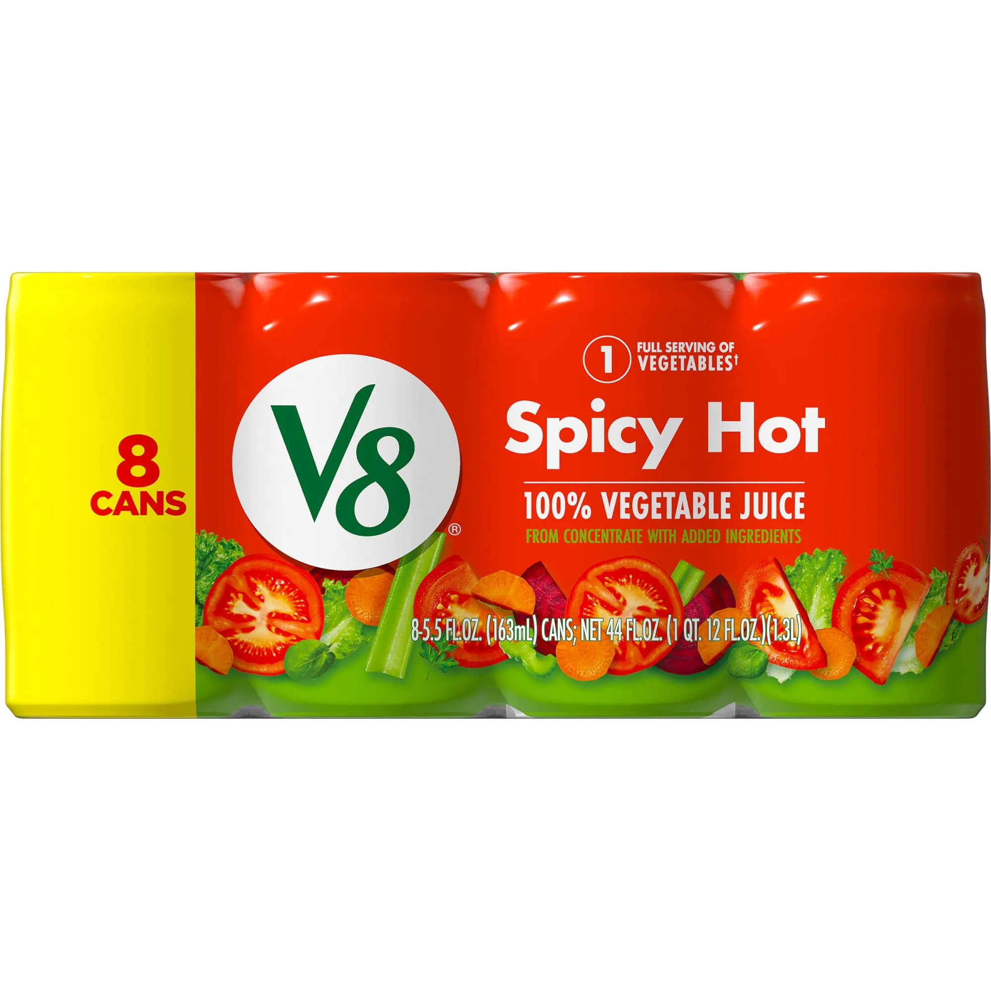 V8 Spicy Hot 100% Vegetable Juice, 46 Fl Oz