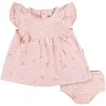 Gerber Baby Girls 2-Piece Dress & Diaper Cover Set