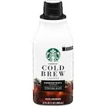 Starbucks Cold Brew Signature Black Coffee Concentrate (32 fl oz)