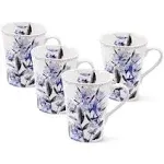  Kaia Set of 4 Mugs, 13.5 Ounce, Platinum 