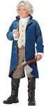 Adult George Washington Historical Soldier Costume SIZE XL (Used w/defect)